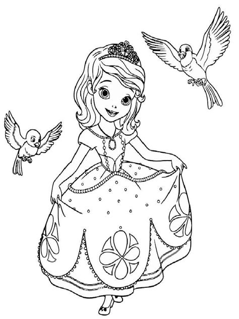 sofia the first printable coloring pages