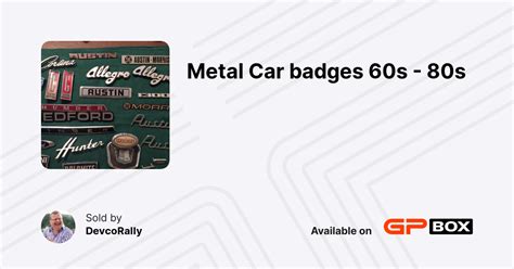 Metal Car Badges 60s 80s Gpbox