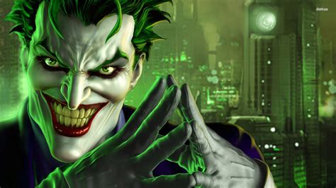 Angry Joker In A Green Light Wallpapers And Images Wallpapers