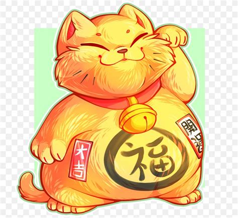 Cat Maneki Neko Art Illustration Fur Png 724x750px Cat Art Art