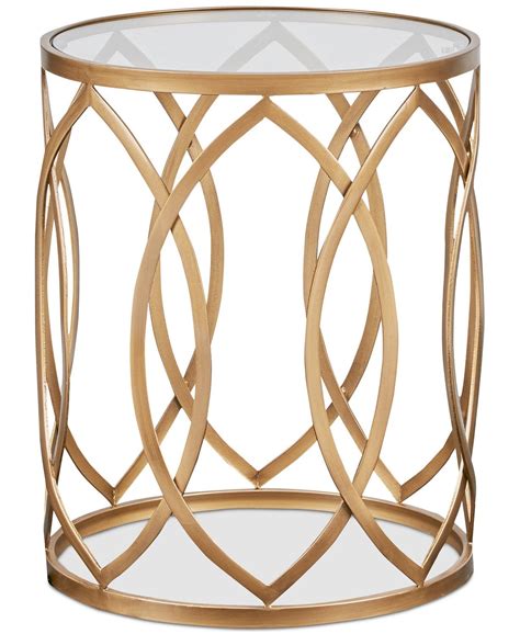 Madison Park Arlo Metal Eyelet Accent Table And Reviews Furniture