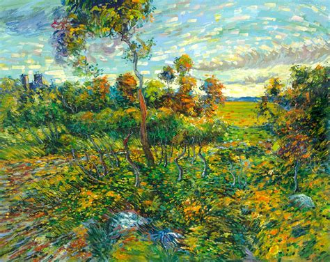 Sunset At Montmajour Van Gogh Reproduction Van Gogh Studio
