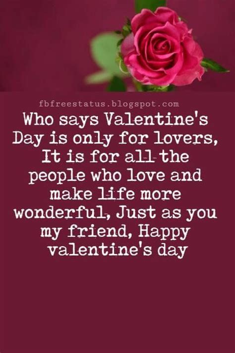 Valentines Day Quotes Valentines Day Messages For Friends Who Says