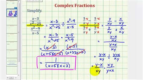 I know the answer i. Ex 2: Simplify a Complex Fraction (Variables) - YouTube