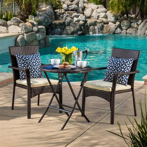 Check spelling or type a new query. Noble House Elba Brown 3-Piece Wicker Round Outdoor Bistro ...