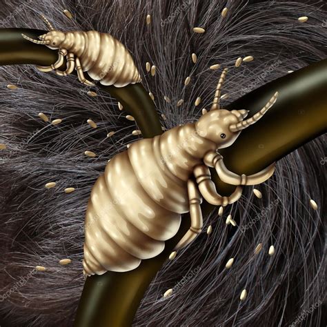 Lice In Hair Stock Photo By ©lightsource 53758993