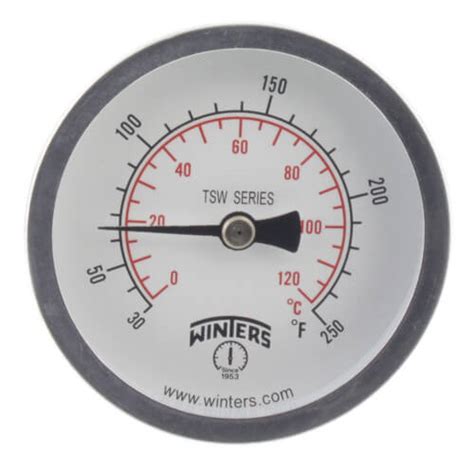 Tsw174 Winters Instruments Tsw174 25 Hot Water Thermometer 30°f