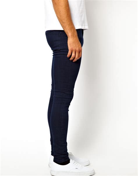 Asos Extreme Super Skinny Jeans In Blue For Men Lyst
