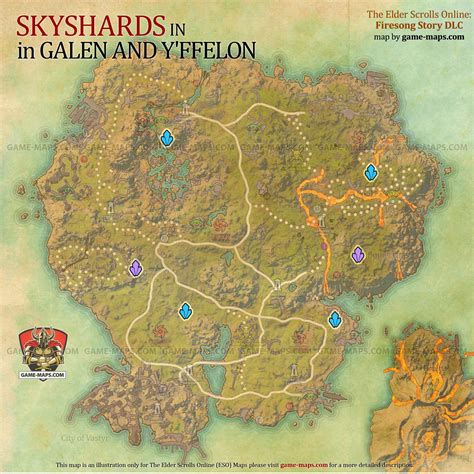 Galen And Y Ffelon Skyshards Location Map The Elder Scrolls Online Eso