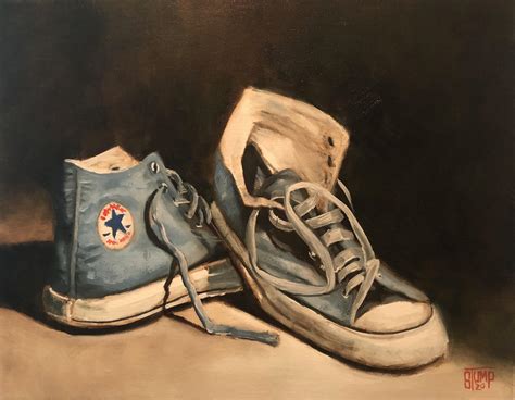 14x11 Oil On Canvas Shoes Rpainting