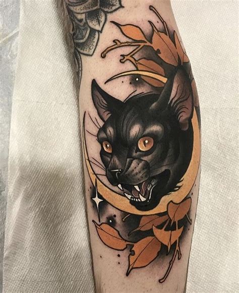 Black Cat Tattoos Traditional Tattoo Design Cat Tattoo