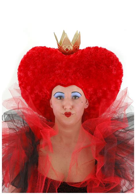 Halloween Queen Of Hearts Costume Queen Of Hearts Wig Red Queen