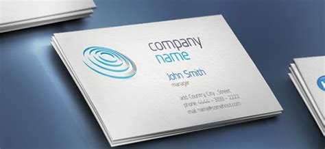 Business cards are cards bearing business information about a company or individual. Free PSD | Creative business card with company name
