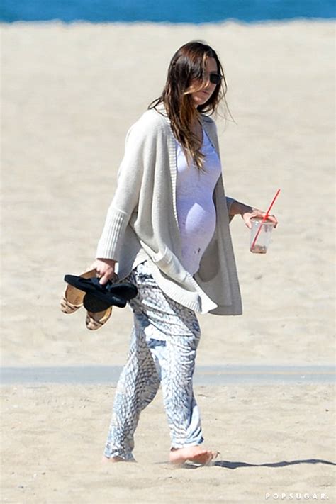 Pregnant Jessica Biel On The Beach Pictures POPSUGAR Celebrity