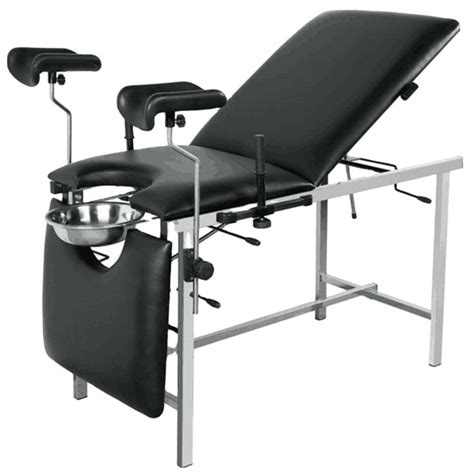 bt oe027 hospital black color manual gynaecological examination bed portable exam table with