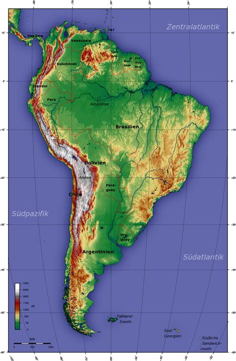 Topographie Topography Map Scots Geography South America Campaign Ideas Geology Maps