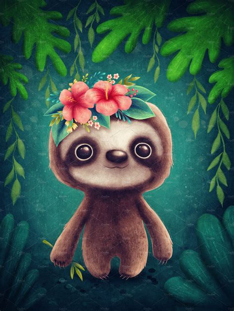 Cute Sloth Sloth Art Cute Sloth Cute Cartoon Drawings