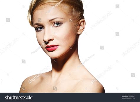 Beautiful Face Glamour Woman Brightly Makeup Stock Photo Shutterstock