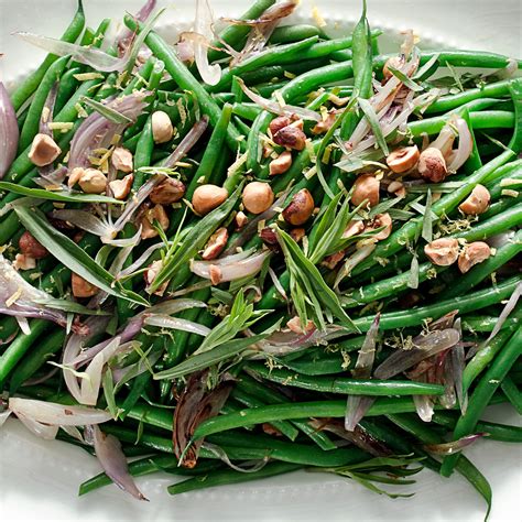Green Beans With Shallots Hazelnuts And Tarragon Recipe