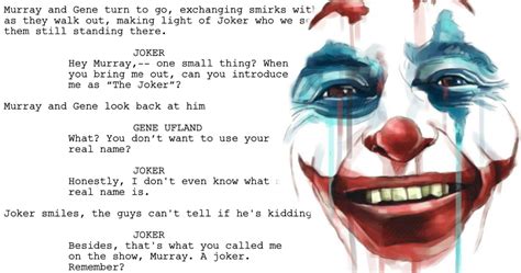 Joker Script Is Now Available To Read Online