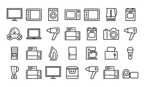 Kitchen Appliances Computers And Electronics Free Icons App Icons