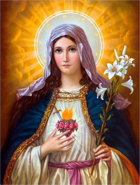 Immaculate Heart Of Mary Blessed Mother Blessed Virgin Mary Blessed