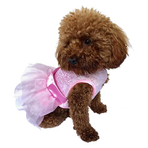 Fufu Tutu Zsa Zsa Sequin Dog Dress Pink Baxterboo