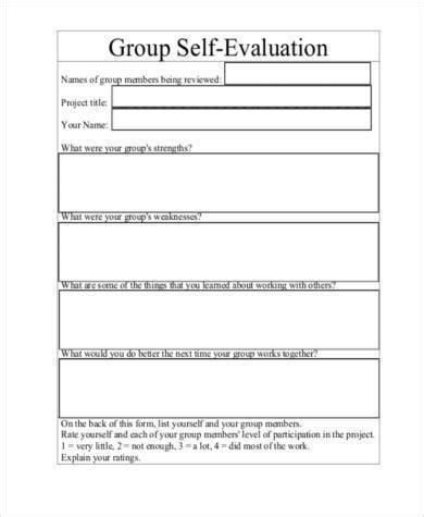 group evaluation form samples templates  ms word