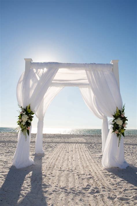Such A Beautiful Arch At This Beach Wedding In Marco Island Florida