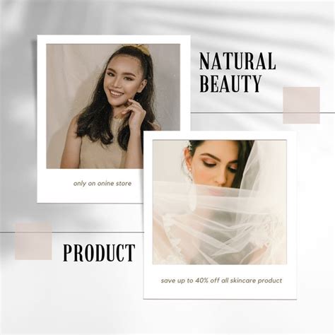 Skincare Beauty Instagram Post Canva Template