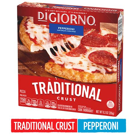 Digiorno Pepperoni Frozen Personal Pizza On A Traditional Crust 93 Oz