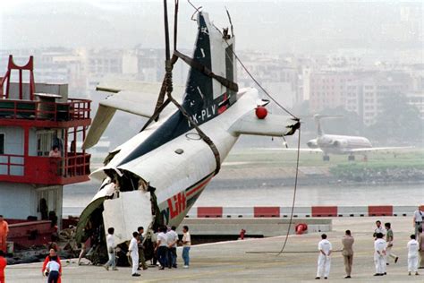 When A Plane Plunged Into Victoria Harbour Hong Kong Killing Six Crew