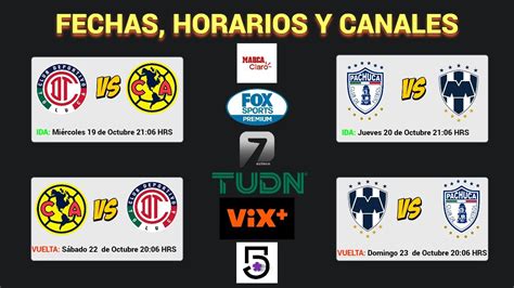 FECHAS HORARIOS Y CANALES CONFIRMADOS Para Las SEMIFINALES En La LIGA