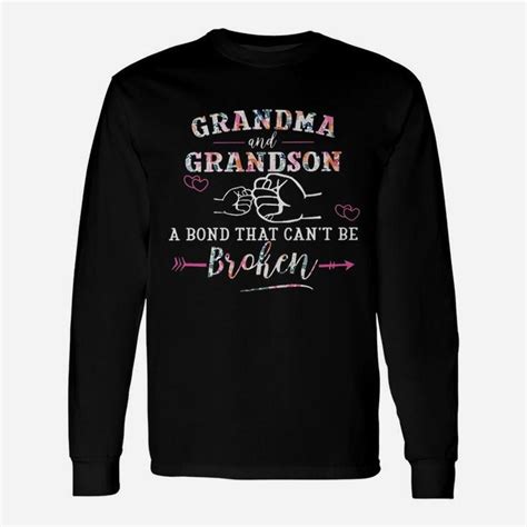 Grandma Grandson A Bond That Cant Be Broken Unisex Long Sleeve Seseable