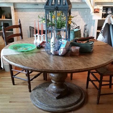 Maybe you would like to learn more about one of these? 60 inch round pedestal table with rustic but refined ...