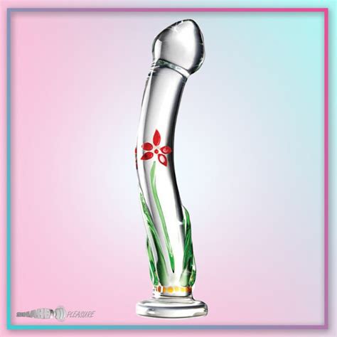 Flower Crystal Glass Dildo Sex Toy Gd 004