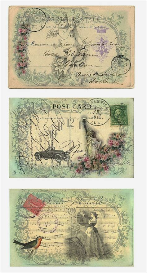 Victorian Postcards Vintage Postcards Free Vintage Printables
