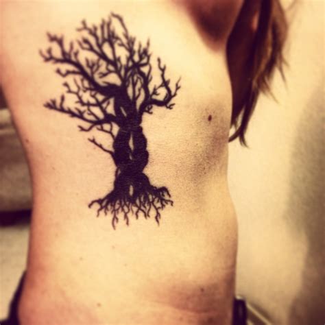 Tree Silhouette Tattoo Tattoos Pinterest