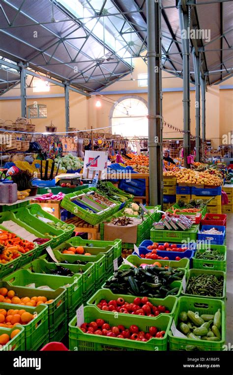 Indoor Fresh Food Market In Limassol Cyprus Stock Photo Alamy