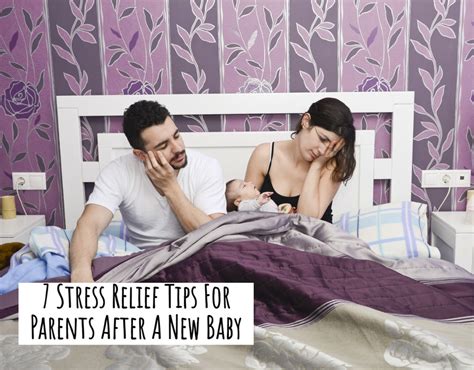 7 Stress Relief Tips For Parents After A New Baby Sleeping Baby