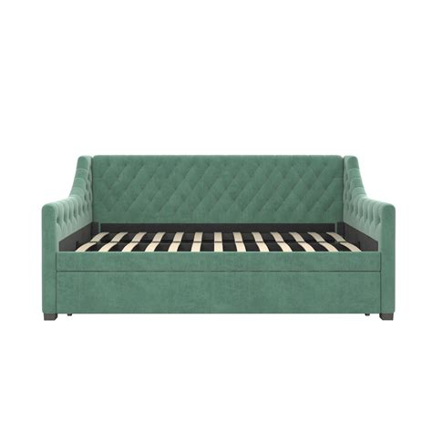 Little Seeds Monarch Hill Ambrosia Upholstered Daybed And Trundle Teal