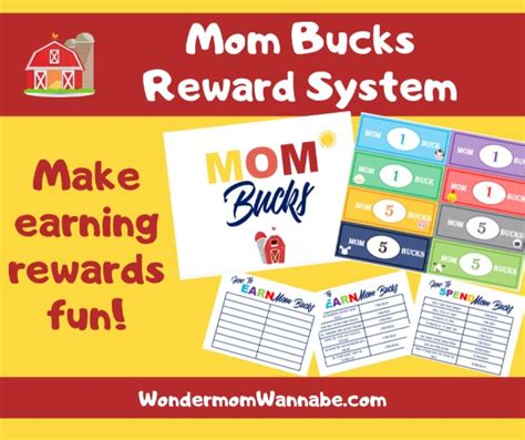 Toys Chore Checklist Reward Money Classroom Bucks Mom Bucks Kids Chore
