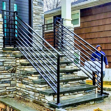 Outdoor stairs, Aluminum railing, Stairs