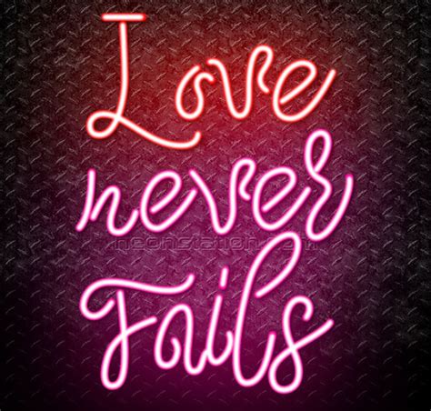Love Never Fails Neon Sign For Sale Neonstation
