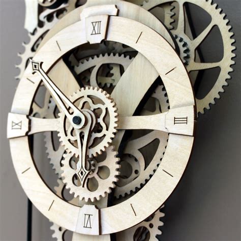 David Wooden Gear Wall Clock Kit Abong Touch Of Modern