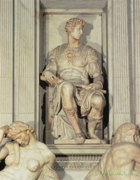 Michelangelo Buonarroti Tomb Of Giuliano De Medici Painting Iartwork Org