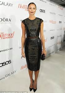 Stacy Keibler Vamps It Up With Wine Lips And Leathery Lbd At The