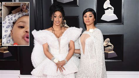 Cardi Bs Daughter Kulture And Sister Hennessy Twin In New Photo