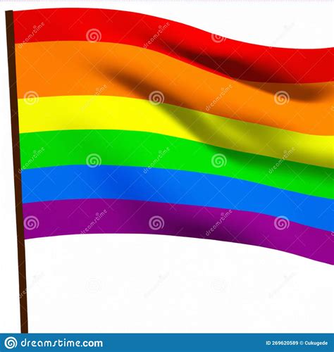 Rainbow Flag Pride Flag Freedom Flag Is An International Symbol Of The Lesbian Gay Bisexual