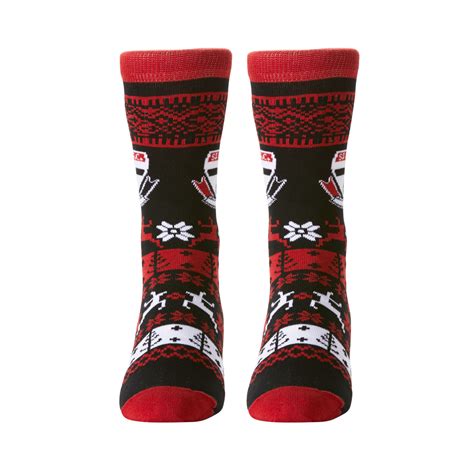 St Kilda Saints Mens Ugly Christmas Socks